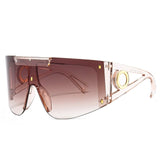 Oversize Square Visor Sunglasses