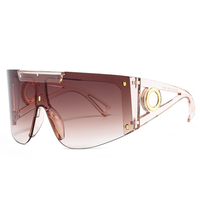 Oversize Square Visor Sunglasses