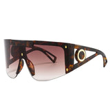 Oversize Square Visor Sunglasses