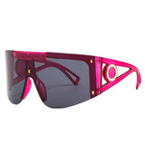 Oversize Square Visor Sunglasses