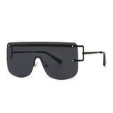 Rimless Alloy Flat Shade Sunglass