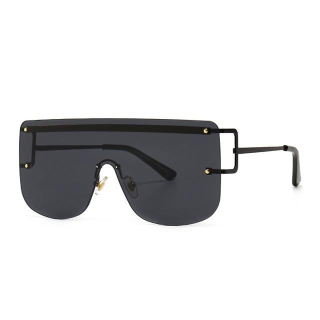 Rimless Alloy Flat Shade Sunglass