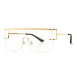 Rimless Alloy Flat Shade Sunglass
