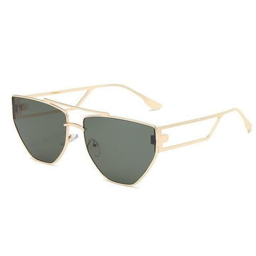 Double Bridge Unique Irregular Hollow Square Sunglass