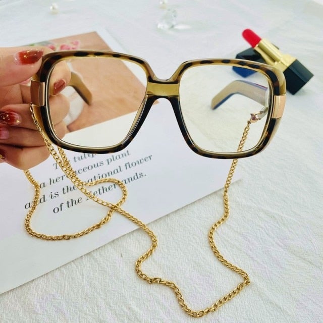 Big Frame Vintage Square Sunglasses
