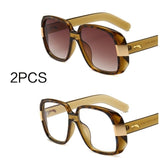 Big Frame Vintage Square Sunglasses