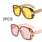 Big Frame Vintage Square Sunglasses