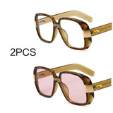 Big Frame Vintage Square Sunglasses