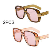 Big Frame Vintage Square Sunglasses