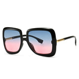Large Grain Frame Retro Sunglasses