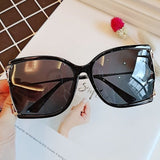 Oversized Bamboo Leg Chic Square Sunglass