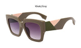 Leopard Oversized Square Sunglasses