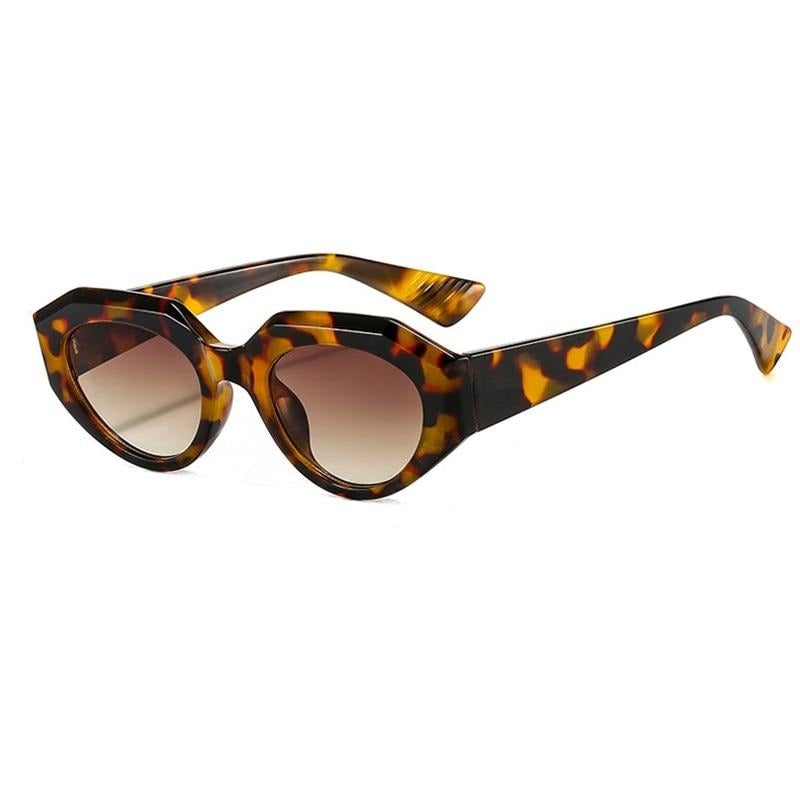 Vintage Punk Oval Cat Eye Sunglasses