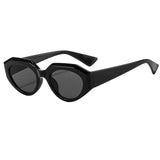 Vintage Punk Oval Cat Eye Sunglasses