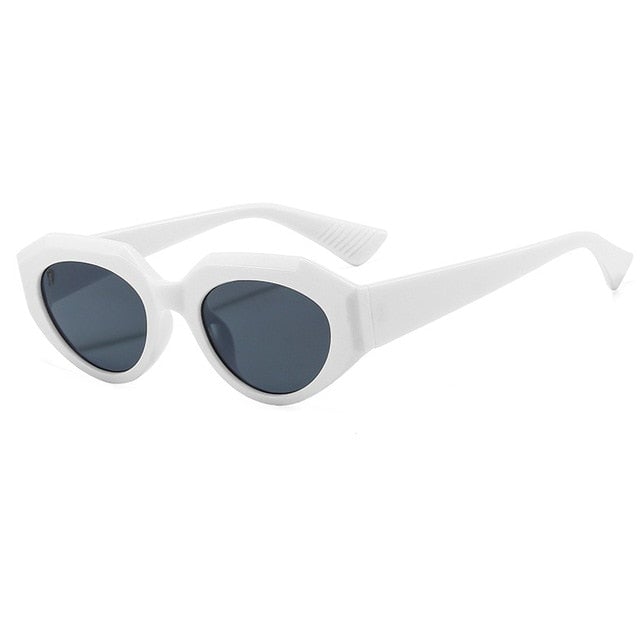 Vintage Punk Oval Cat Eye Sunglasses
