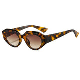 Vintage Punk Oval Cat Eye Sunglasses