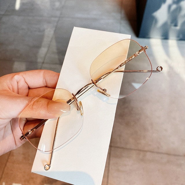 Rimless Square Punk Sunglass