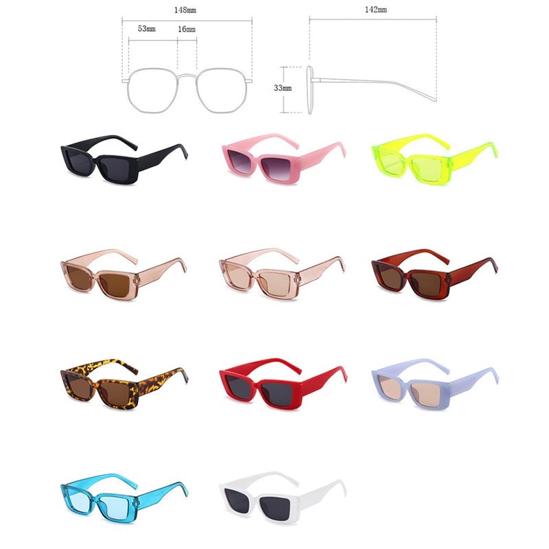 Small Big Frame Square Sunglasses