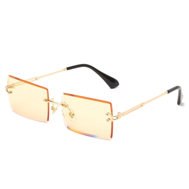 Rimless Square Sun Glasses