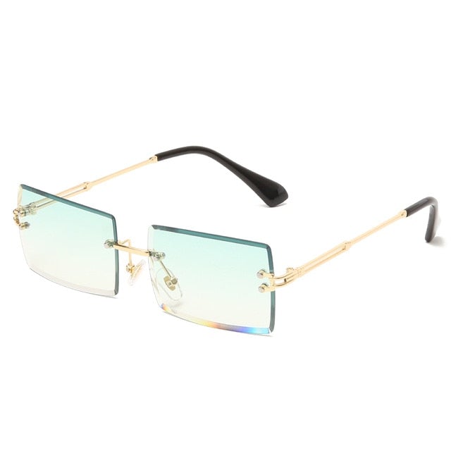 Rimless Square Sun Glasses