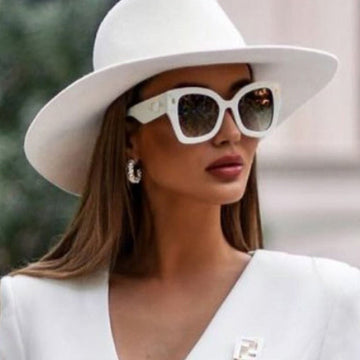 Oversized Gradient Cat Eye Sunglasses