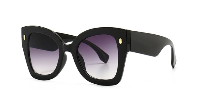 Oversized Gradient Cat Eye Sunglasses