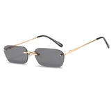 Small Rimless  Square Sunglasses