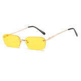 Small Rimless  Square Sunglasses