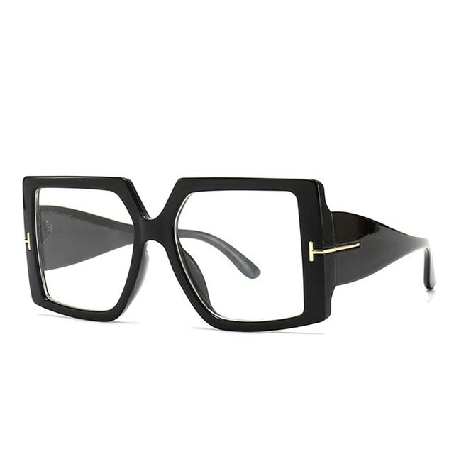 Leopard Vintage Oversized Square Sunglasses