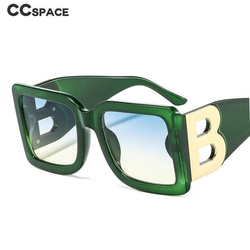Side Letter B Oversized  Square Sunglasses