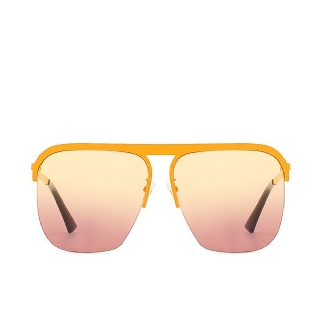 Oversized Gradient Square Sunglasses