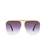 Oversized Gradient Square Sunglasses