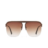 Oversized Gradient Square Sunglasses