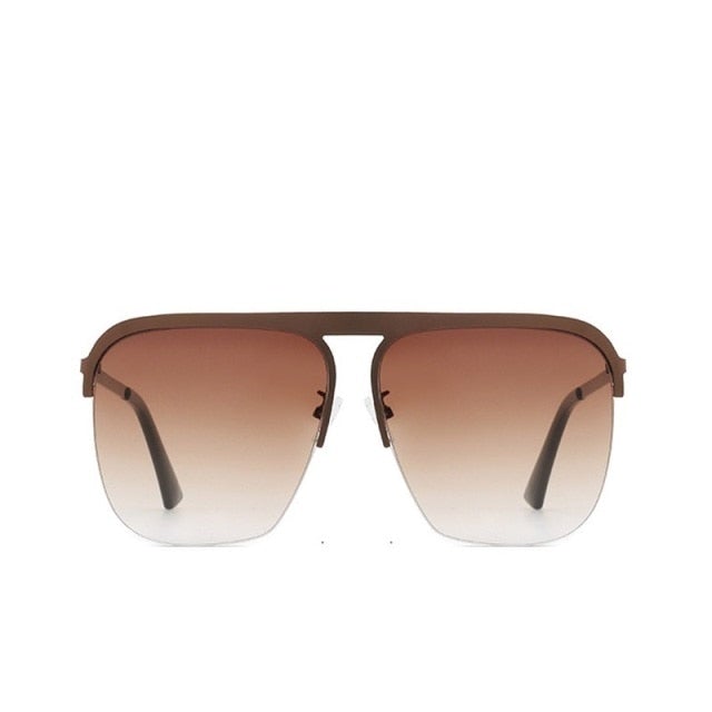 Oversized Gradient Square Sunglasses