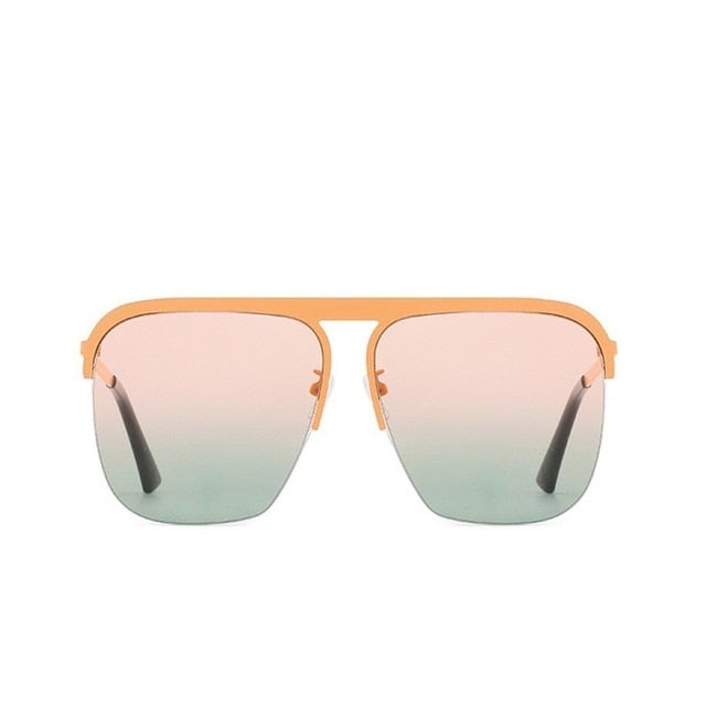 Oversized Gradient Square Sunglasses