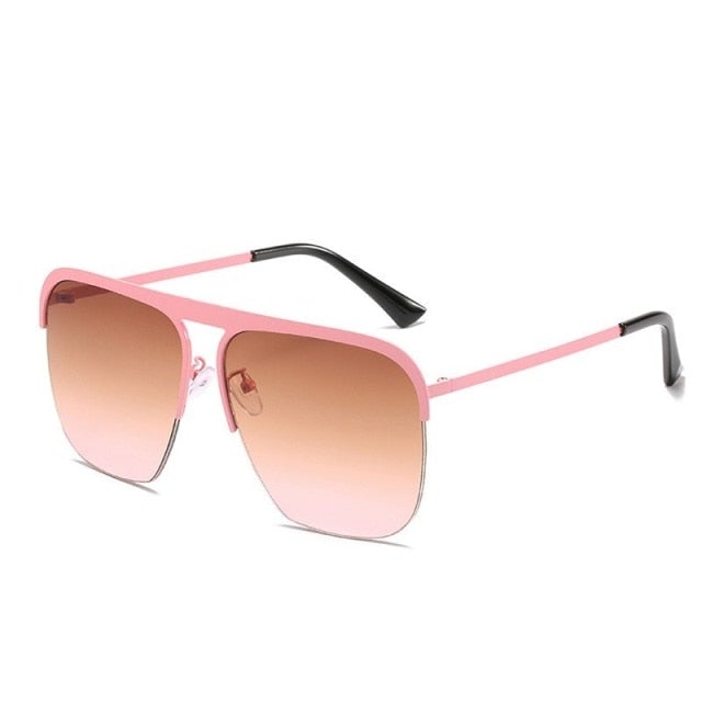 Oversized Gradient Square Sunglasses