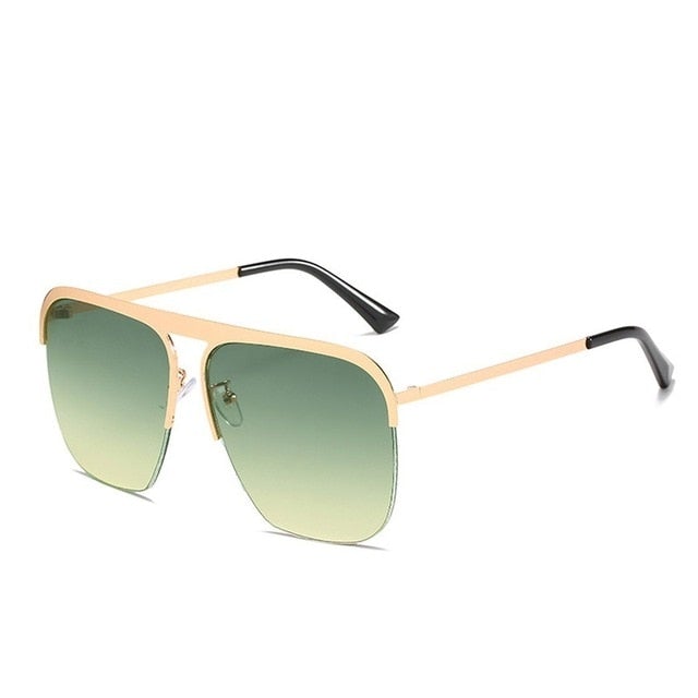 Oversized Gradient Square Sunglasses