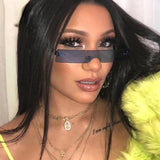 Rimless Small Square Sunglasses