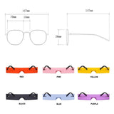 Rimless Small Square Sunglasses