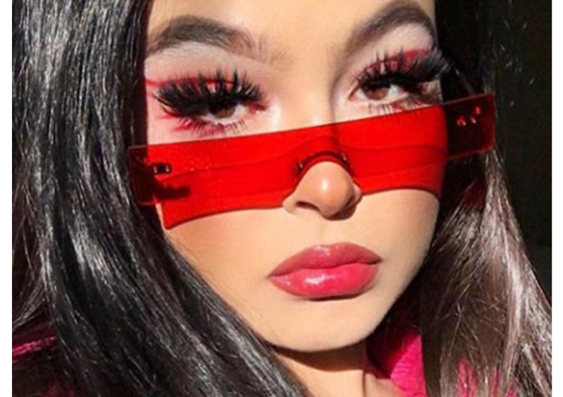 Rimless Small Square Sunglasses