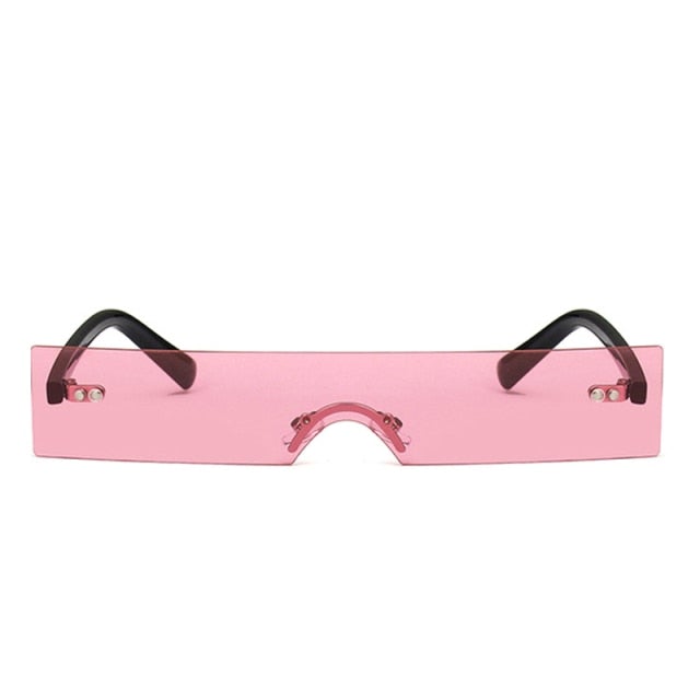 Rimless Small Square Sunglasses