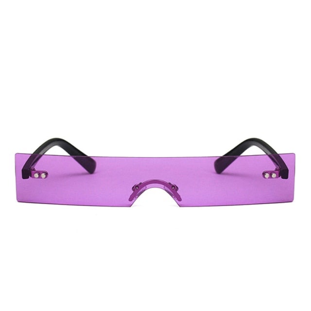 Rimless Small Square Sunglasses