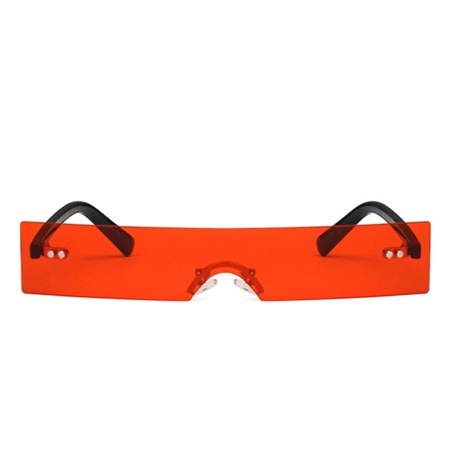 Rimless Small Square Sunglasses