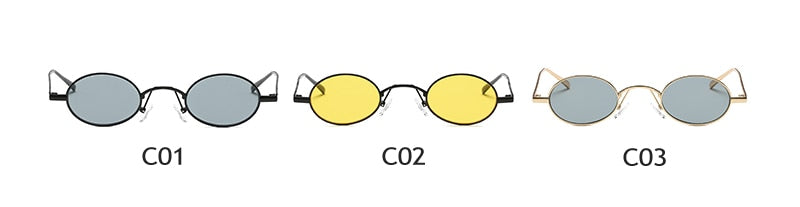 Small Oval Retro Sunglasses