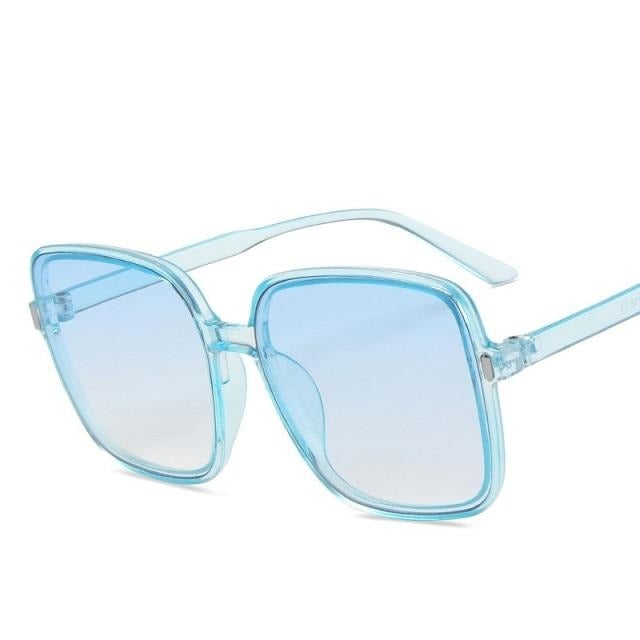 Oversized Vintage Gradient Square Sunglasses