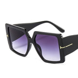 Eye Catching Pattern Color Lens Square Sunglasses