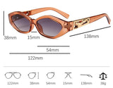 Small Oval Round Sunglasses