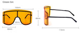 Rimless Metal Visor Sunglasses
