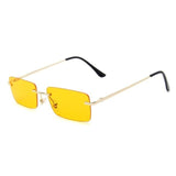 Rimless Vintage Alloy Super Light Gradient Square Sunglass