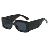 Square Wide Temples Punk Sunglasses